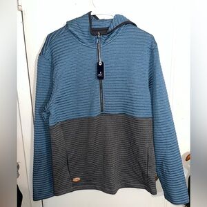 Johnnie-O Werner Performance Mens Medium Mercury Grey Golf Fashion Hoodie Nwt